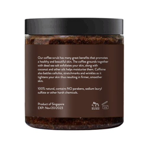 Body Scrubs - 100% Natural Arabica Coffee and Coconut Body Scrub